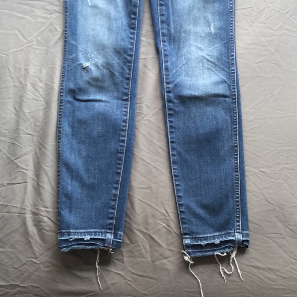 Madewell 10" High-Rise Skinny Jeans: Drop-Hem Edition Sz 25 - Picture 5 of 14